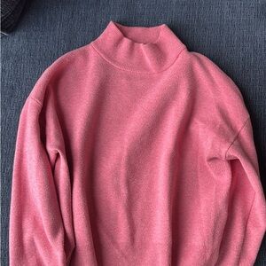 Pink Turtleneck Sweater